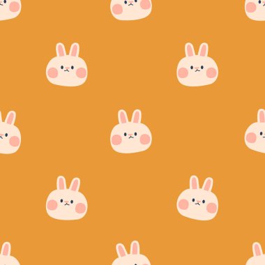 Sevimli Tavşanlar, çeşitli tasarımlar, uygulamalar ve tekstil, duvar kağıtları, kağıt ve kırtasiye gibi projeler için mükemmel. Çizgi film Vektör İllüstrasyonu