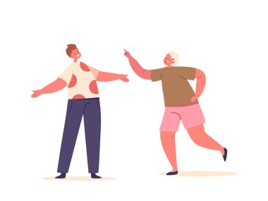 Çocuk Karakterler coşkulu bir şekilde jestleri gösterip gösterirler, dikkatleri merak ve heyecanla yönetirler, dünyayı keşfederler ve iletişim kurarlar. Çizgi film İnsanları Vektör İllüstrasyonu