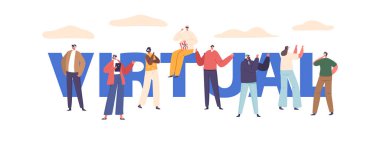 Sanal Gözlüklerdeki Karakterler Büyülenmiş İfadeler sergiliyor, Gözleri Dijital Gerçekliklere Batmış. Değişken boyutlarda gezinirken, sanal ve fiziksel dünyaları birleştirirken jestler dehşete kapılır.