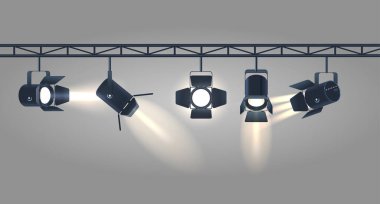 Tavan Işıkları, Güçlü Işıklandırma Aletleri, Ayarlanabilir Lens ile Gerçekçi 3d Parlak Lambalar Işıklandırma, Tiyatroda, Konserlerde ve Etkinliklerde Işıklandırmak İçin Kullanılır