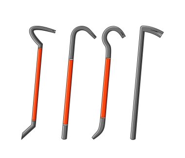 Levye ya da Tırnak Çekiciler, Çelikten yapılmış, Meraklı, Kaldıran ve Taşıyan ağır nesneler için tasarlanmış, yassı, eğri uçlu ve kaldıraç için çatallı uçlu