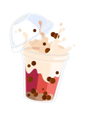 Köpüklü çay, bardakta iç.