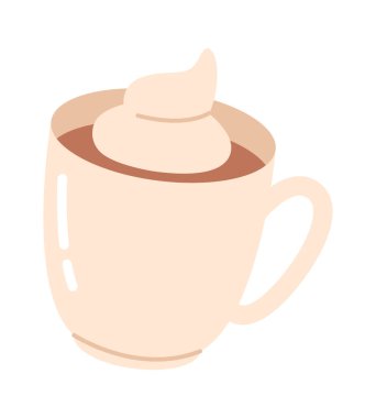 Kremalı kahve fincanı.