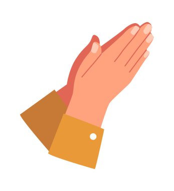 Katlanmış Tanrı dua eden eller