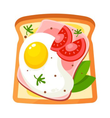 Kızarmış yumurtalı sandviç.