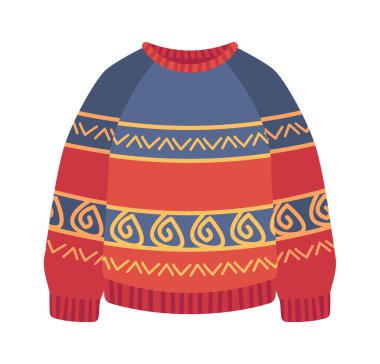 Komik Noel tatili örülmüş süveter