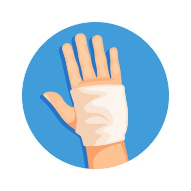 Alçıtaşı bandajlı kol