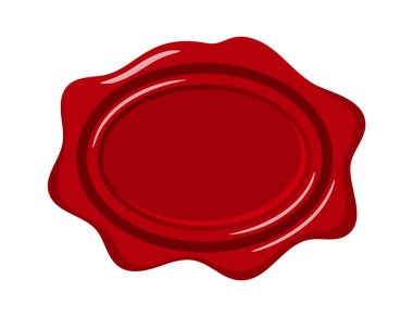 Oval kırmızı balmumu mühür