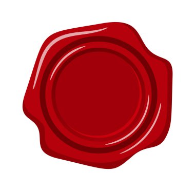 Yuvarlak kırmızı balmumu mühür