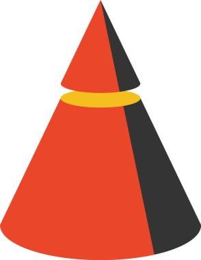 Bauhaus koni hacimli geometrik şekiller