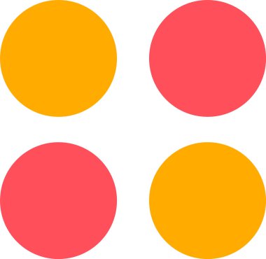 Canlı renkli Bauhaus tasarımı