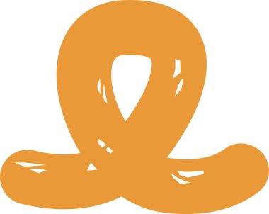 Sevimli el çizimi çocuk modeli