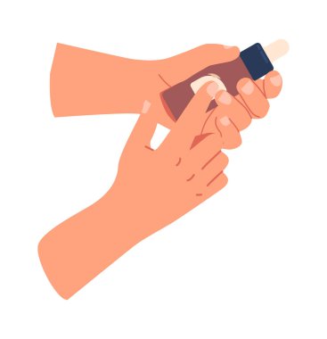 Yağ tenekesini delen eller.