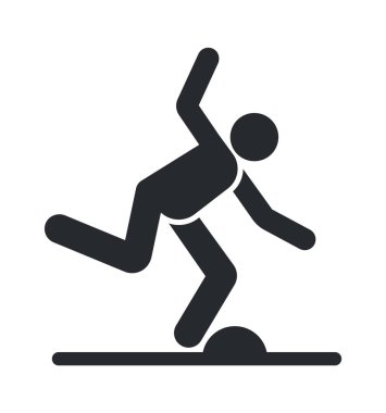 Dikkat zihin adım uyarı işareti