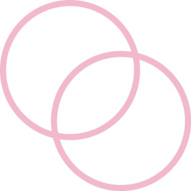 İki sıra halkası Bauhaus soyutlaması