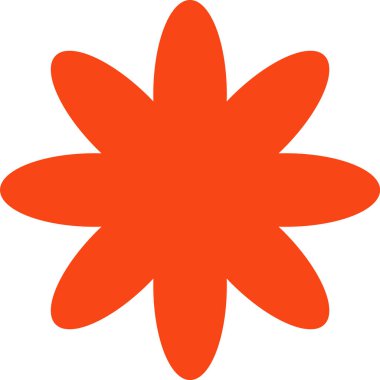 Minimum çiçek biçimli Bauhaus geometrisi