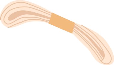 Nakış için diş ipi izi.