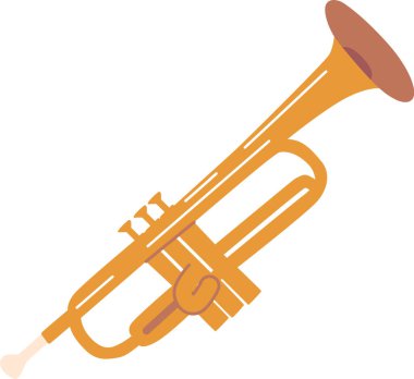 Bakır trompet müzik aleti