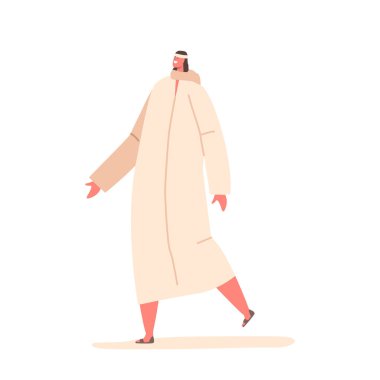 Lazarus beyaz arka planda izole edildi. İncil 'deki kişi İsa tarafından diriltildi. İsa' nın gücünü gösteren mucizevi bir olay. Çizgi film İnsanları Vektör İllüstrasyonu