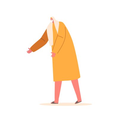 Biblical Apostle One of Twelve Individuals Chosen By Jesus Christ To Spread The Gospel And Teachings Of Christianity. Christian Important Figure In History Of The Faith. Cartoon Vector Illustration