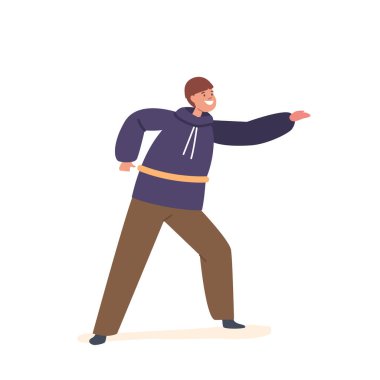 Saf mutluluk ve neşe ifade eden, ışıl ışıl gülümseyen neşeli çocuk karakteri. Parlak Gözlü ve Bulaşıcı Gülümseyen Sıcak ve Neşeli Çocuk. Çizgi film İnsanları Vektör İllüstrasyonu