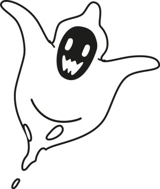 Korkunç suratlı hayalet.