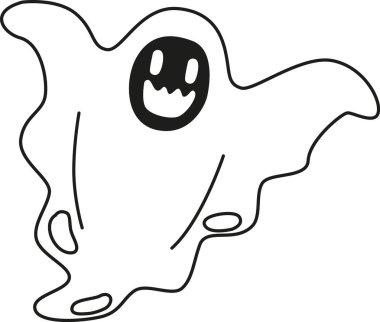 Korkunç gülen yüzlü hayalet.