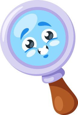 Büyüteç, komik okul eşyası.