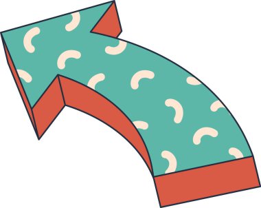 Çizgi roman tarzı dinamik ok