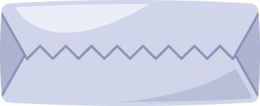 Folyoda çiğnenmiş sakız şeridi