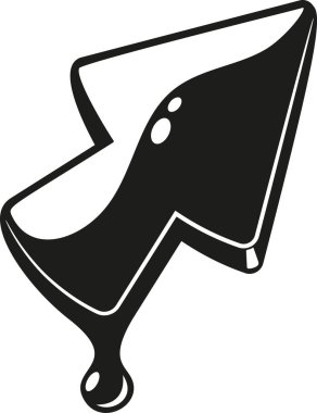 Siyah-beyaz bilgisayar oyunu fare imleci