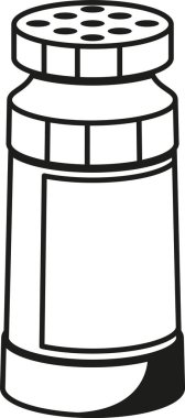 Banyo tuz paketi siyah-beyaz