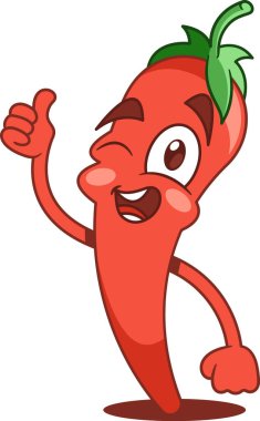 Acı biber karakteri göz kırpıyor