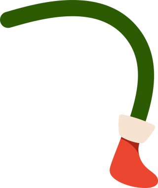 Kırmızı çoraplı yeşil ayak