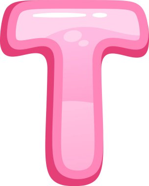 T balonu yazı tipi İngiliz alfabesi