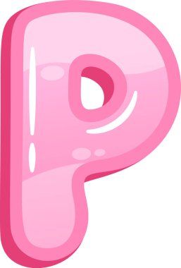 P balon yazı tipi İngiliz alfabesi