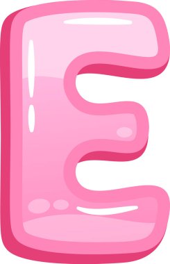 E balon yazı tipi İngiliz alfabesi