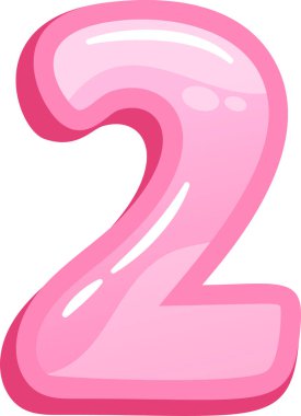 Parlak pembe iki numara.