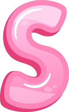 S balon yazı tipi İngiliz alfabesi