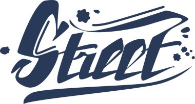 Manşet boyası tarzı grafiti.