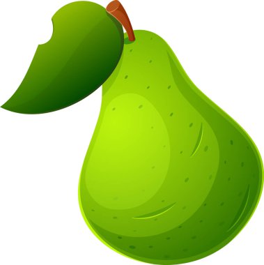 Olgun doğal yeşil armut