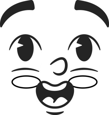 Şaşırtıcı yüz duygusu tatlı karalama