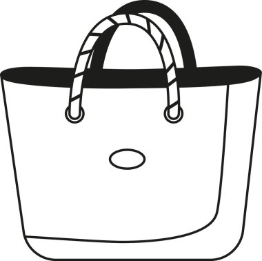 Siyah-beyaz kadın çanta aksesuarı