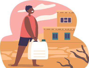 Su tasarrufu yapan mutlu çocuk