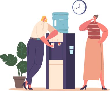 kadın ofis işçi içme suyu