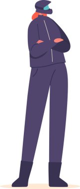 Kasklı kadın motorcu.