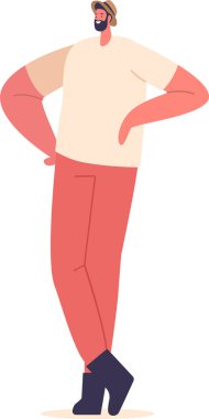 Hasır şapkalı adam.