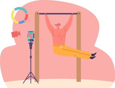 Vücut geliştirici blogger çevrimiçi yayın videosu