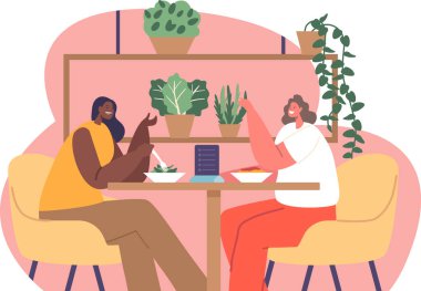 Kadın arkadaşlar Eko Kafe 'de dinleniyor