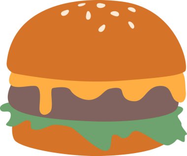 Hamburger fast food atıştırmalığı